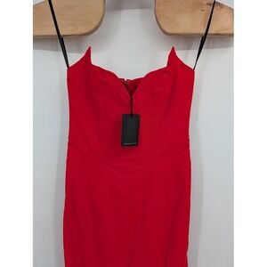 Michael Costello x REVOLVE Gwyneth Gown NWT Red Size Small
